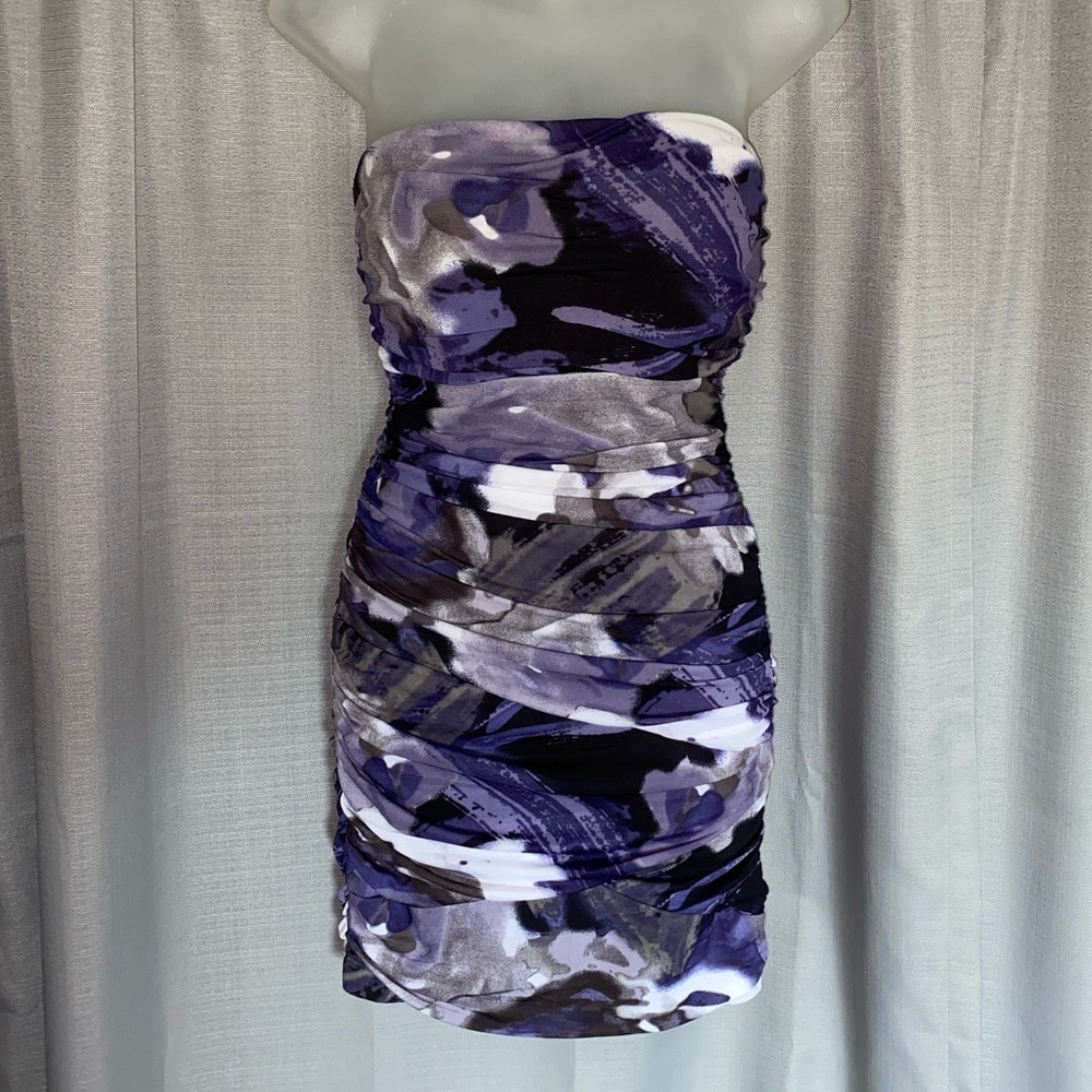 🤍🖤💜Strapless Dress💜🖤🤍